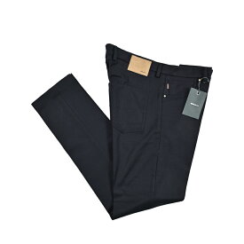 【新春初売り】【半額以下】 ベルウィッチ BERWICH BAROLO 185 バローロ ウールパンツ ノータック 5ポケットパンツ 秋冬 春 3シーズン メンズ ヴァージンウール ストレッチ ネイビー イタリア ブランド MADE IN ITALY