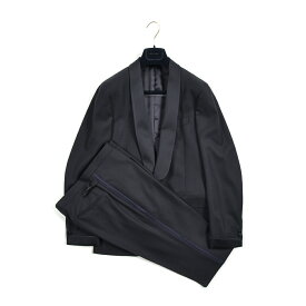 ボリオリ BOGLIOLI SFORZA スフォルツァ タキシード フォーマル スーツ 1Bシングル ショールカラー ノータック 秋冬 メンズ ヴァージン ウール 100% ダーク ネイビー イタリア ブランド パーティー 結婚式