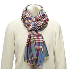 【クリアランス】 エトロ ETRO ストール マフラー 春 秋 3シーズン メンズ レディース 男女兼用 カシミヤ シルク マドラスチェック マルチカラー イタリア ブランド MADE IN ITALY ギフト プレゼント 無料ラッピング