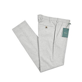 【新春初売り】【半額以下】 ベルウィッチ BERWICH MORELLO モレロ コットンスラックス ノータック パンツ 秋冬 メンズ コットンストレッチ フランネル ライトグレー イタリア ブランド MADE IN ITALY