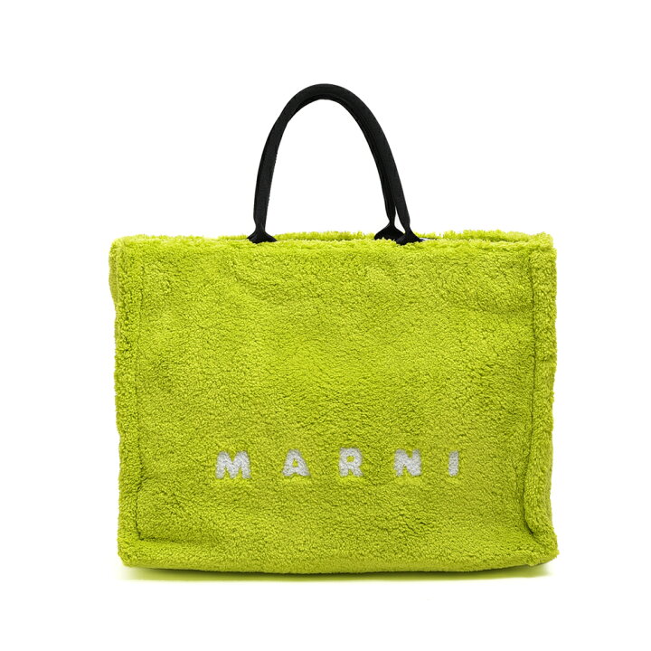楽天市場】マルニ MARNI TERRY テリークロス製 East-West 横型トート 