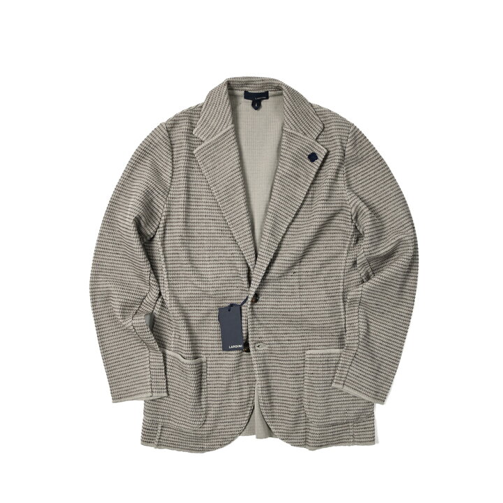 楽天市場】【SALE】 ラルディーニ LARDINI 麻混ニットジャケット 2B