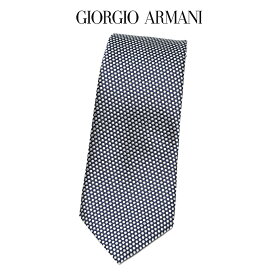 【SALE】【P20倍】 ジョルジオ アルマーニ GIORGIO ARMANI ネクタイ オールシーズン メンズ シルク 100％ ドット ネイビー イタリア ブランド HAND MADE IN ITALY ビジネス ギフト プレゼント ラッピング無料