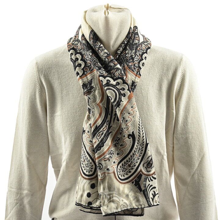 楽天市場】ETRO エトロ ストール マフラー ショール 春 秋 3シーズン  