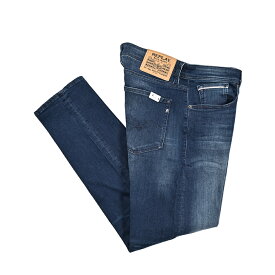 【クリアランス】【半額以下】 リプレイ REPLAY GROVER グローバー デニムジーンズ ストレッチパンツ メンズ STRAIGHT FIT ストレートフィット SLIM スリム コットン ブルー イタリア ブランド MA972Z