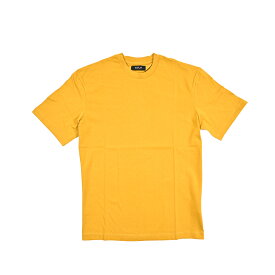 【半額以下】【70％OFF】 リプレイ REPLAY 無地 Tシャツ カットソー 半袖 クルーネック 春夏 メンズ RELAX FIT リラックスフィット コットン 100% イエロー イタリア ブランド