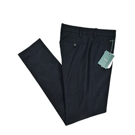 【SALE】【半額以下】 ベルウィッチ BERWICH MORELLO モレロ コットンスラックス ノータック パンツ 秋冬 メンズ コットン ストレッチ ネイビー イタリア ブランド MADE IN ITALY