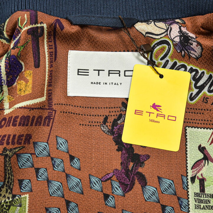 楽天市場】エトロ ETRO 刺繍ブルゾン MA-1 エンブロイダリージャケット 