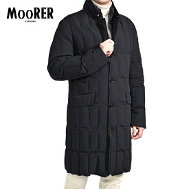 【スーパーSALE】 ムーレー MOORER EDOARDO-KN ACQUA RESISTANT 撥水透湿 ダウンコート 秋冬 メンズ アウター ストレッチマットナイロン ダークネイビー イタリア ブランド MADE IN ITALY