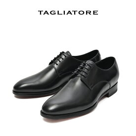【半額以下】 タリアトーレ TAGLIATORE 【2025年 春夏新作】 レースアップシューズ プレーントゥ 外羽根式 メンズ カーフレザー 100％ ブラック イタリア ブランド MADE IN ITALY
