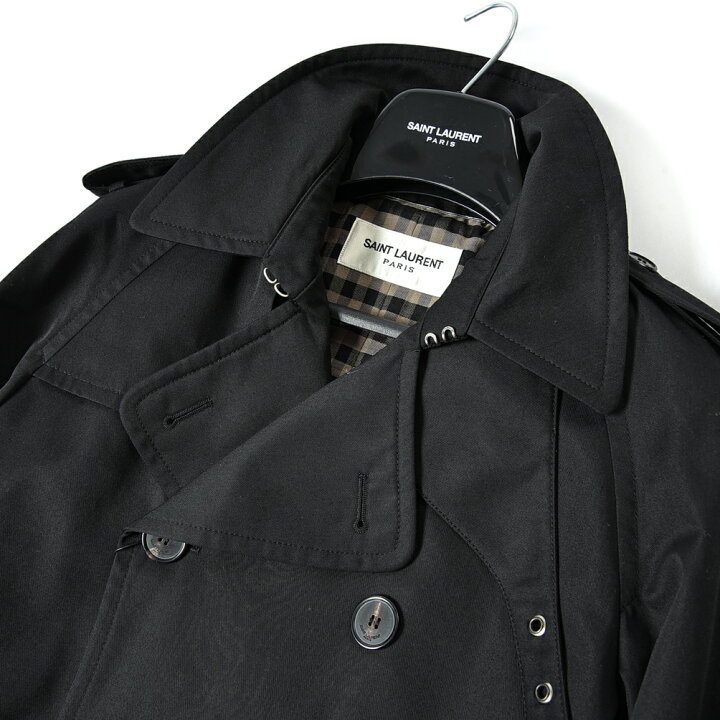 楽天市場】サンローラン SAINT LAURENT ダブルブレスト トレンチコート  