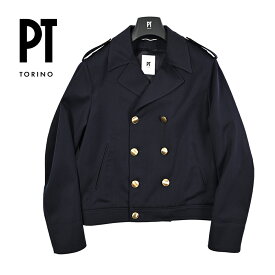 ピーティートリノ PT TORINO テーラードコート 6Bダブルブレスト 秋冬 メンズ ヴァージンウール 100% ネイビー イタリア ブランド PT01 MADE IN ITALY
