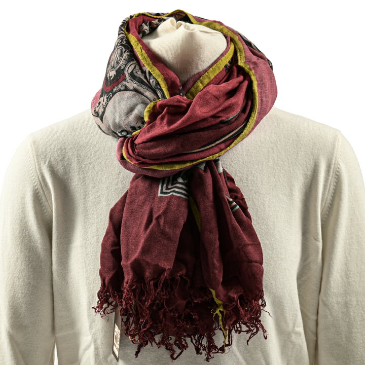 楽天市場】ETRO エトロ ストール マフラー 春 秋 3シーズン レディース  