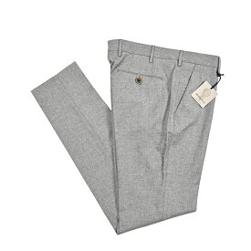 【新春初売り】【半額以下】 ベルウィッチ BERWICH MORELLO モレロ シルク混スラックス ノータック パンツ 春夏 メンズ ヴァージンウール コットン シルク ナチュラルストレッチ グレー イタリア ブランド MADE IN ITALY