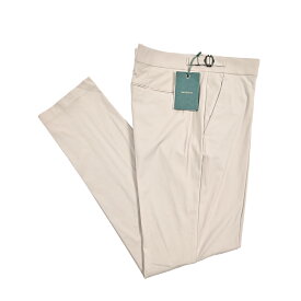 【クリアランス】【半額以下】 ベルウィッチ BERWICH MORELLO M1 モレロ スラックス ノータック パンツ サイドアジャストベルト 秋冬 メンズ 360°スーパーストレッチ 高機能ナイロン ライトグレー イタリア ブランド MADE IN ITALY