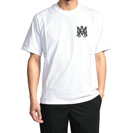 【P20倍】 アミリ AMIRI 【2026-27年 秋冬新作】 MA CORE LOGO TEE ロゴ バックプリント Tシャツ カットソー 半袖 クルーネック 春夏 メンズ コットン 100% ロゴ ホワイト アメリカ ブランド MADE IN ITALY