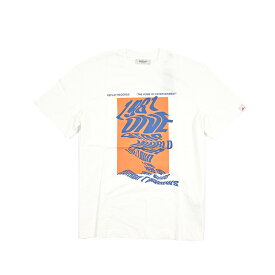 【半額以下】【70％OFF】 リプレイ REPLAY ロゴ Tシャツ カットソー 半袖 クルーネック 春夏 メンズ コットン 100% ロゴ ホワイト イタリア ブランド
