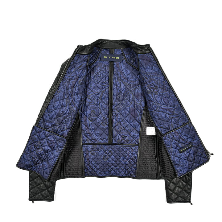 楽天市場】《冬セール》【半額以下】 エトロ ETRO キルティング レザー 