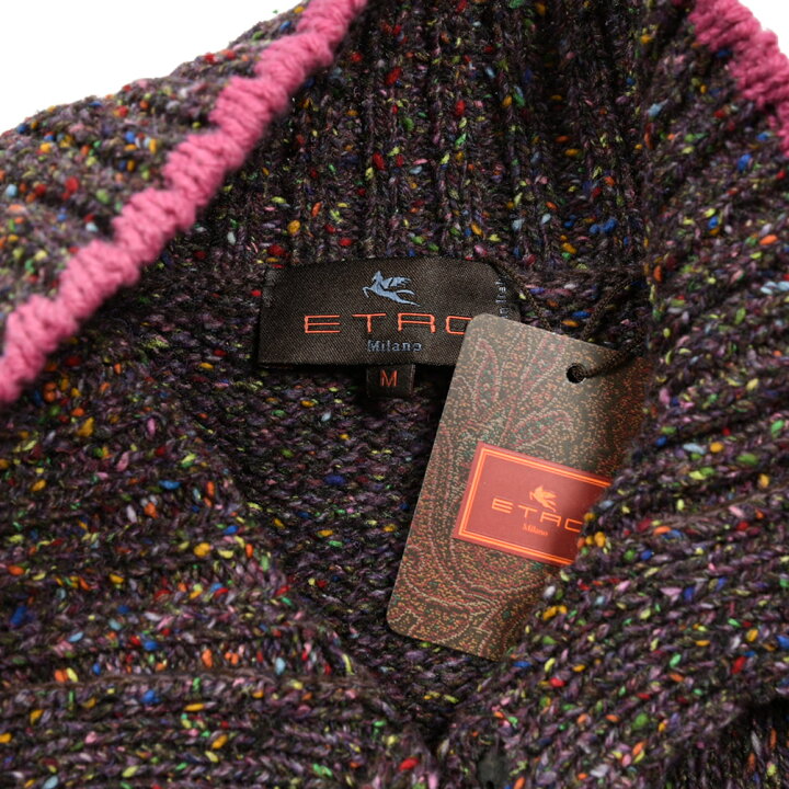 楽天市場】《冬セール》 エトロ ETRO ニットジャケット スタンドカラー 