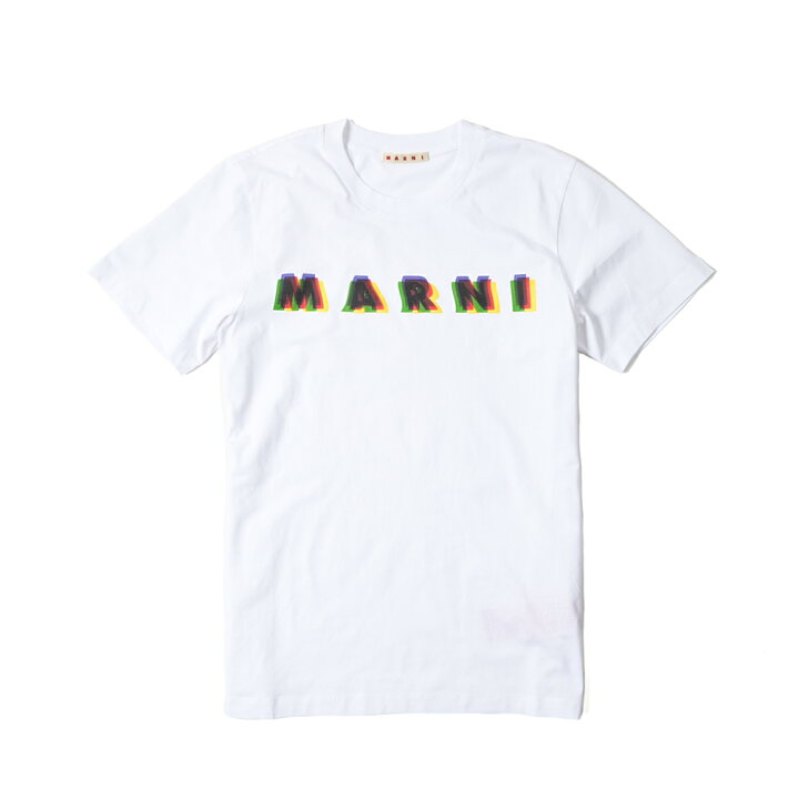 楽天市場】マルニ MARNI 3D MARNIプリント コットンTシャツ レタリング 