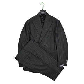 【SALE】【P20倍】 バルバ BARBA 【2025-26年 秋冬新作】 SUIT SDP テーラードスーツ 6Bダブルブレスト ピークドラペル 秋冬 メンズ ヴァージンウール フランネル ストライプ グレー イタリア ナポリ ブランド MADE IN ITALY