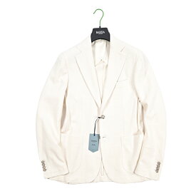 【SALE】 バルバ BARBA 【2026年 春夏新作】 JCK ACTIVE MONO U B ACTIVE テーラードジャケット 2Bシングル 春夏 メンズ コットン 100% ホワイト MADE IN ITALY