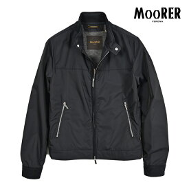 【クーポンで半額】 ムーレー MOORER DORON-WK ジップアップブルゾン スタンドカラージャケット 春夏 秋 3シーズン メンズ ライトアウター ACQUA RESISTANT 撥水透湿 ポリエステル 100% ダークネイビー イタリア ブランド MADE IN ITALY