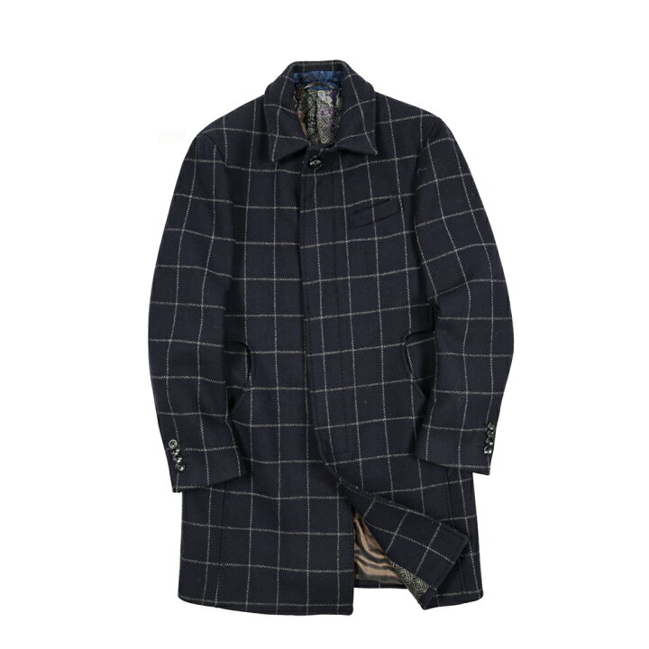 楽天市場】エトロ ETRO ステンカラーコート 秋冬 メンズ アウター  