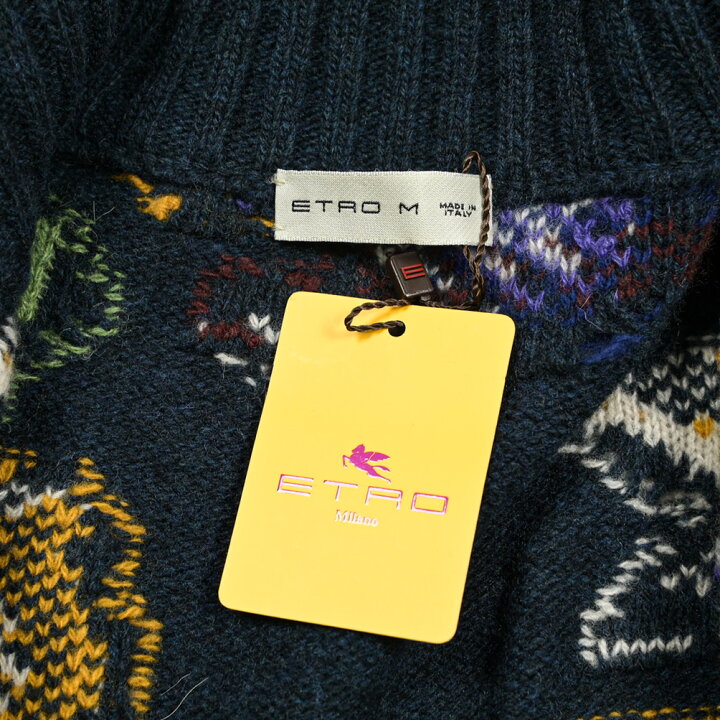 楽天市場】エトロ ETRO ジップアップ ニットブルゾン カーディガン 