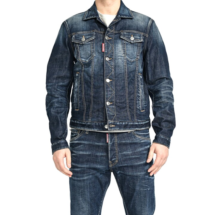 楽天市場】【SALE】 ディースクエアード DSQUARED2 DAN DENIM JACKET 