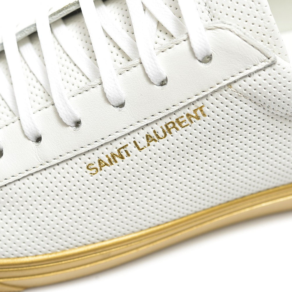 ショッピング超安い  Laurent サンローラン　スニーカー　ゴールド　saint スニーカー