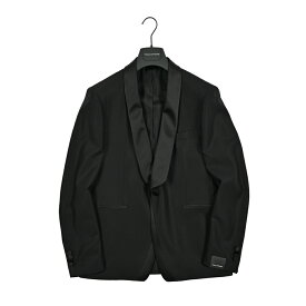 【サマーSALE】 タリアトーレ TAGLIATORE 【2025年 春夏新作】 KFBRMARLY マーリー タキシードジャケット 1Bシングル ショールカラー ストレッチ オールシーズン メンズ ヴァージンウール ブラック イタリア ブランド MADE IN ITALY
