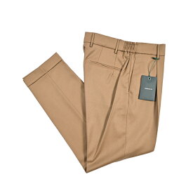 【新春初売り】【半額以下】 ベルウィッチ BERWICH XRETRO 1P レトロ スラックス ワンタック 1プリーツ イージーパンツ 秋冬 メンズ ヴァージンウール 100% ブラウン イタリア ブランド MADE IN ITALY