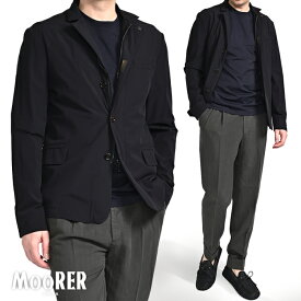 【春夏先行セール】【半額以下】 ムーレー MOORER TEBALDO-KN ウルトラライト ジャケット ブルゾン 春夏 秋 3シーズン メンズ ライトアウター ACQUA RESISTANT 撥水透湿 2軸方向ストレッチナイロン ネイビー イタリア ブランド MADE IN ITALY