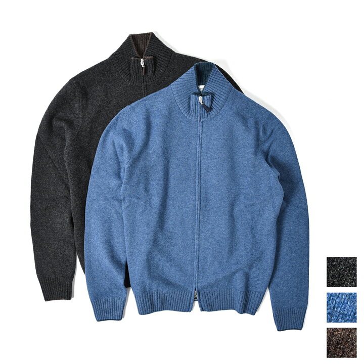 楽天市場】【半額以下】 グランサッソ GRAN SASSO ジップアップ ニット  