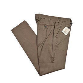 【SALE】【半額以下】 ベルウィッチ BERWICH MORELLO モレロ スラックス ノータック パンツ 春夏 メンズ コットン 100% ソラーロ シャドーストライプ カーキグリーン イタリア ブランド MADE IN ITALY