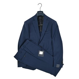 【半額以下】 アンジェロ ナルデッリ ANGELO NARDELLI 【2025年 春夏新作】テーラードスーツ 2Bシングル ジャケット ノータック スラックス 春夏 メンズ ヴァージンウール ネイビーブルー イタリア ブランド MADE IN ITALY