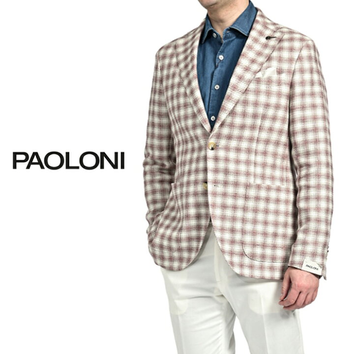 楽天市場】【SALE】【半額以下】 パオローニ PAOLONI MANIFATTURA 麻混 