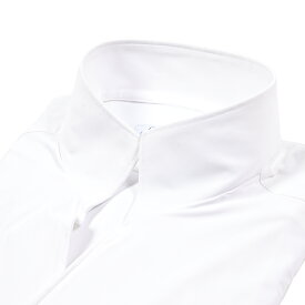 【クリアランス】【半額以下】 オリアン ORIAN 【2025-26年 秋冬新作】 Functional Garment 360°スーパーストレッチ ドレスシャツ スキッパー 立ち襟 長袖 メンズ 高機能ナイロン 形状記憶 速乾 透湿 抗菌 ホームケア ホワイト イタリア ブランド