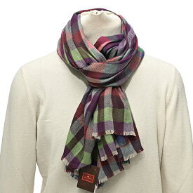 【クリアランス】 エトロ ETRO ストール マフラー 秋冬 メンズ レディース 男女兼用 カシミヤ シルク チェック マルチカラー イタリア ブランド MADE IN ITALY ギフト プレゼント 無料ラッピング