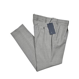 インコテックス INCOTEX TAPERED FIT テーパードフィット スラックス ワンタック パンツ 秋冬 メンズ SUPER 100's ヴァージンウール 100% グレー イタリア ブランド SLOWEAR スローウェア