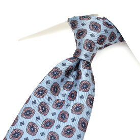 【P20倍】 エトロ ETRO ネクタイ オールシーズン メンズ シルク 100% 小紋柄 ライトブルー イタリア ブランド MADE IN ITALY ビジネス ギフト プレゼント ラッピング無料
