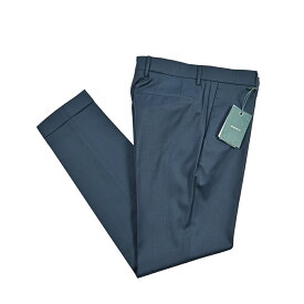 【クリアランス】【半額以下】 ベルウィッチ BERWICH YRETRO LONG レトロ スラックス ノータック パンツ 秋冬 メンズ ヴァージンウール 100% ナチュラルストレッチ ブルーグレー イタリア ブランド MADE IN ITALY