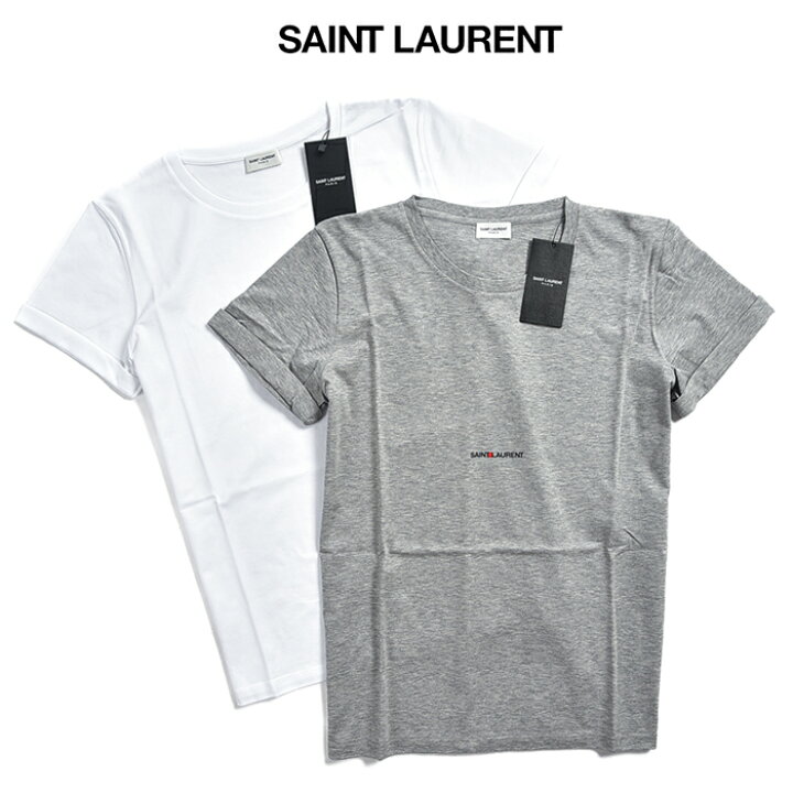楽天市場】サンローラン SAINT LAURENT ロゴ Tシャツ 半袖 ラウンド  
