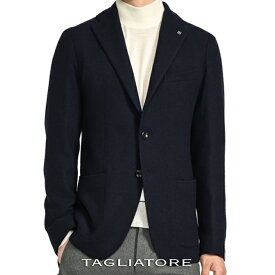 【SALE】 タリアトーレ TAGLIATORE 23-24AW さらにお値下げ！ G-DAKAR ダカール テーラードジャケット 2Bシングル ブレザー 秋冬 メンズ ヴァージンウール フランネル 織柄 ネイビー イタリア ブランド MADE IN ITALY