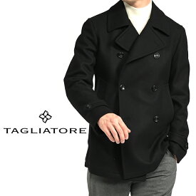 【SALE】 タリアトーレ TAGLIATORE 23-24AW さらにお値下げ！ MONACO モナコ ピーコート 6Bダブルフロント ショート丈 秋冬 メンズ アウター ヴァージンウール カシミヤ ブラック イタリア ブランド MADE IN ITALY