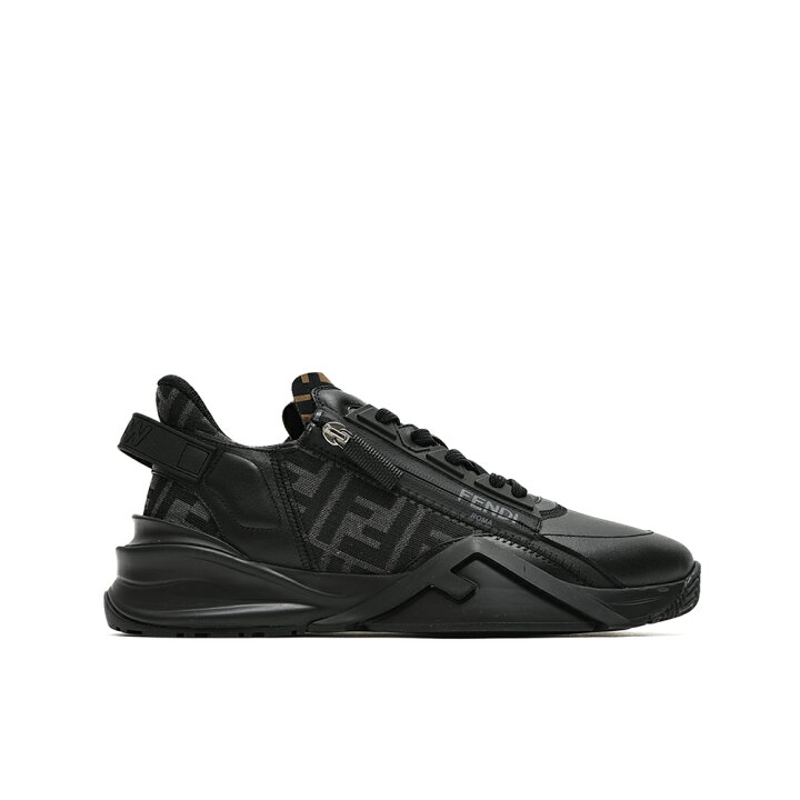 楽天市場】フェンディ FENDI FLOW フロー ブラックレザー ロートップ 