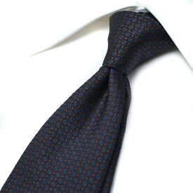 【P20倍】 ドルチェ＆ガッバーナ DOLCE & GABBANA ネクタイ メンズ シルク 100% 総柄 ネイビー イタリア ブランド MADE IN ITALY ギフト プレゼント ラッピング無料