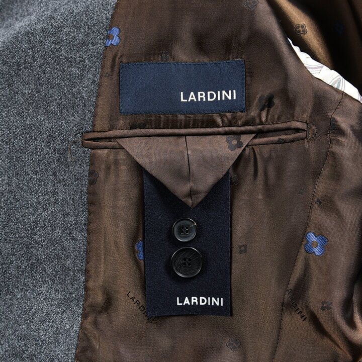 【SALE】ラルディーニ LARDINI テーラード スーツ 2Bシングル 秋冬 メンズ ウール グレー イタリア ブランド MADE IN ITALY サイズ L | ガルダローバミラノ