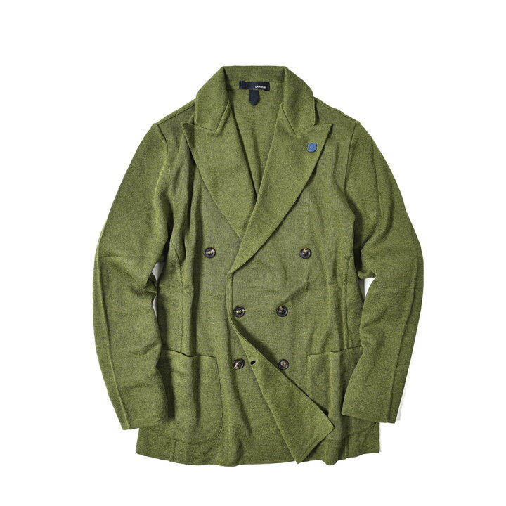 楽天市場】ラルディーニ LARDINI 麻 ニットジャケット 6Bダブル 